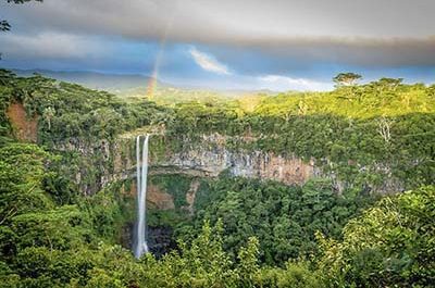 Chamarel-водопад
